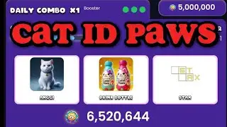 CAT ID PAWS DAILY COMBO TODAY, FREE AIRDROP, FREE TOKEN, FREE PLAY TO EARN, CRYPTO AIDROP