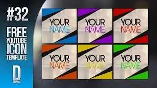 Simple YouTube Icon Template 32 - Free Photoshop Download