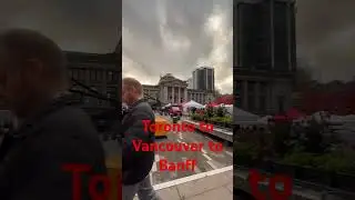 Toronto to Vancouver to Banff Winter Tour5419 | Vancouver Sidewalk  Look Up?#canadaontheroad