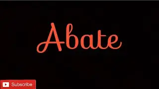 Abate meaning in Hindi