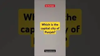 Which is the capital city of Punjab? | #shorts #india #states #capital #gk #punjab