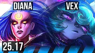 DIANA vs VEX (MID) | NA Grandmaster | 25.17
