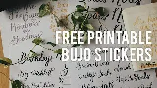 Free Printable Bullet Journal Goal Stickers
