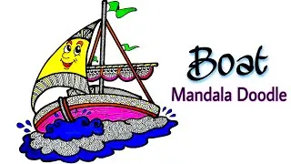 How to Draw a Boat / Doodle Art / Mandala Art / Making Boat step by step