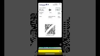 How to add MAS Airline boarding pass to Apple wallet #boardingpass #masairline #applewallet