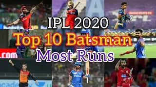 IPL 2020 Top 10 Batsman | IPL 2020 Most Runs | IPL 2020 Best Batsman | IPL t20
