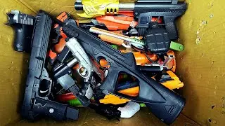 Box Of Toy Guns !! So Many Toy Rifles - High-Tech Advanced Pistol ! Golden Dragon TEC-9