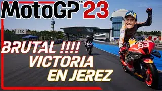 🏆 MOTOGP 23 BRUTAL GRAN PREMIO de ESPAÑA JEREZ con MARC MARQUEZ IA 120% EXTREME  🏆