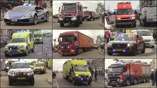 Diverse hulpdiensten vertrekken met zwaailicht en sirene vanaf rescue Vlissingen!