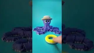 Little Flexi Holiday octopus #3dprinted #toys #flexi #octopus