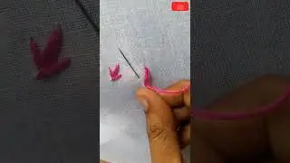 how to stitch tulip stitch #embroidery #tulips #stitch