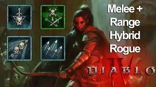 Diablo 4 - Penetrating Shot + Rapid Fire Poison Rogue Build (Melee + Range Hybrid)