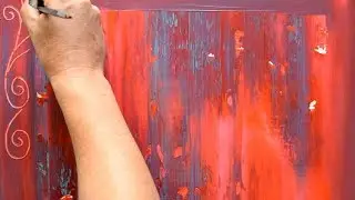 Daily Abstract Painting / Day 29 / Easy Technique / Decorative Pattern