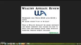 Wealthy Affiliate Review: Is Wealthy Affiliate Legit Or Scam