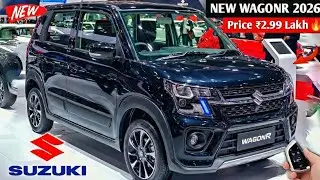New WagonR 2026 धमाकेदार Entry😍|| ₹2.99 Lakh Price से शुरू MarutiSuzuki WagonR New Look & Features 😍