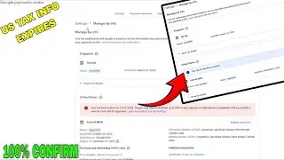 Your tax form expires on 31st December 2025 | How to fill up US TAX Form