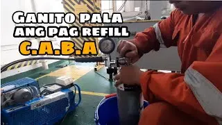 Refill C.A.B.A Compressed Air Breathing Apparatus onboard...