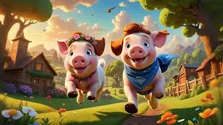 Four Flying Pigs Zoom Through the Sky | Silly Counting Song for Kids | Nursery Rhymes and Baby Songs