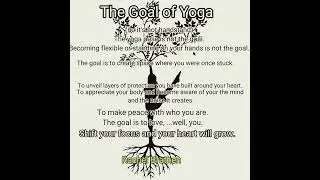 The goal of yoga #yoga meditation #flexibility