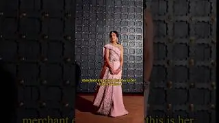 Radhika Merchant wearing a Custom  Ashi Studio for her Hastakshar ceremony, pre-wedding Ambani