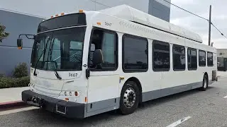 (AUDIO) LA Charter Bus Lines 2008 New Flyer C40LFR #3667