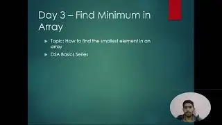 Day 3 – Find Minimum in Array | DSA for Beginners in Hindi 🔥