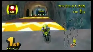 Mario Kart Wii Deluxe 9.3 (Riivolution): Wario races in Glacier Mine
