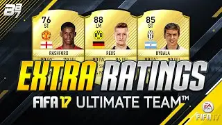 OFFICIAL FIFA 17 PLAYER RATINGS! EXTRA PLAYERS! w/ RASHFORD AND DYBALA #FIFA17Ratings