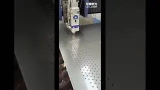 3kw laser cutter smoothly circle fly cutting #lasercutter #lasercuttingmachine #flycutting #metalcut