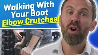 How to non-weight bear with a boot using elbow crutches