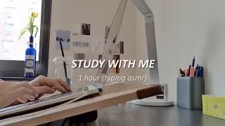 🍂🍁study with me (1hr) | New York | fall | autumn | real time | NYC | MacBook typing ⌨️| study asmr
