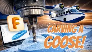How I CNC Milled a Giant Scale RC Goose Seaplane Step by Step Fusion 360