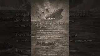The sinking of the Titanic, 1912 | #untoldarchive #hiddenhistory #untoldhistory