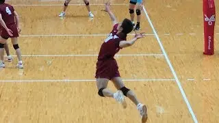 早稲田大#20 宮浦健人選手の凄いサーブ 全日本インカレ2017より Japan volleyball