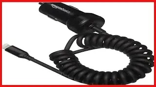 Great product -  Amazon Basics Coiled Cable Lightning Car Charger, 1.5 Foot, Black