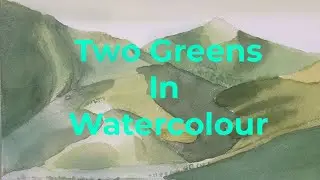 Zoom Snippet : Two Greens in Watercolour (Paint your own Painting Using an Analogous Pair)