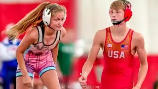 110 &ndash; Jaslyn Benhumea {G} of Elite Athletic Club IN vs. Callen Kirchner {R} of Team Gotcha IL