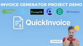 QuickInvoice &ndash; Full-Stack Invoice Generator (React + Spring Boot + MongoDB) Project Demo