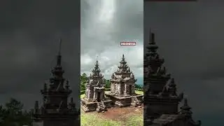 Ancient Hindu Temple Gedong Songo in Central Java Indonesia #shorts