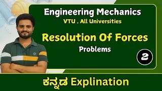 Resolution and composition of forces | Engineering Mechanics | VTU , All Universities