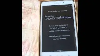 Unboxing Samsung Galaxy tab4 Nook