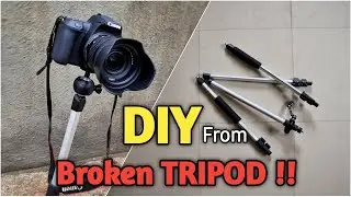 DIY Monopod/Selfiestick From Broken Tripod | How to make Monopod/Selfiestick
