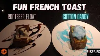 ROOT BEER FLOAT AND COTTON CANDY FRENCH TOAST ON THE BLACKSTONE