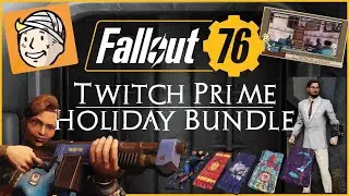 Fallout 76 Showcase: Twitch Prime Holiday Bundle [White Suit, Combat Shotgun Skin, Sleeping Bag Set]