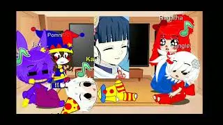 Los personajes de Digital circus reaccionan a Pomni es Kanao y a videos de Poppy playtime :3 ♡♡