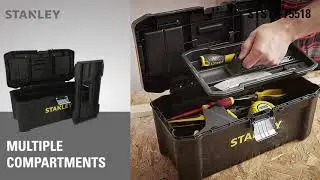 Stanley 16&rdquo; Essential Tool Box | High storage | Compact for daily use