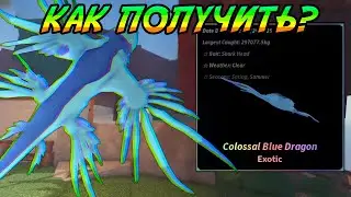 ОХОТА НА КОЛОССАЛЬНОГО СИНЕГО ДРАКОНА В ФИШ РОБЛОКС! | FISCH ROBLOX!