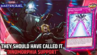 🦖⚡ IRON THUNDER IS UNREAL IN DINOMORPHIA⚡🦖 - NEW DINOMORPHIA DECK PROFILE [YU-GI-OH! MASTER DUEL]