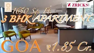 ✈️ ₹1.85 Cr (1650 sq ft) 3 BHK Apartments in GOA ► Sun SOHONOS, Nerul, Goa