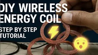 Making DIY Wireless Energy Transfer Coil at Home 🔥